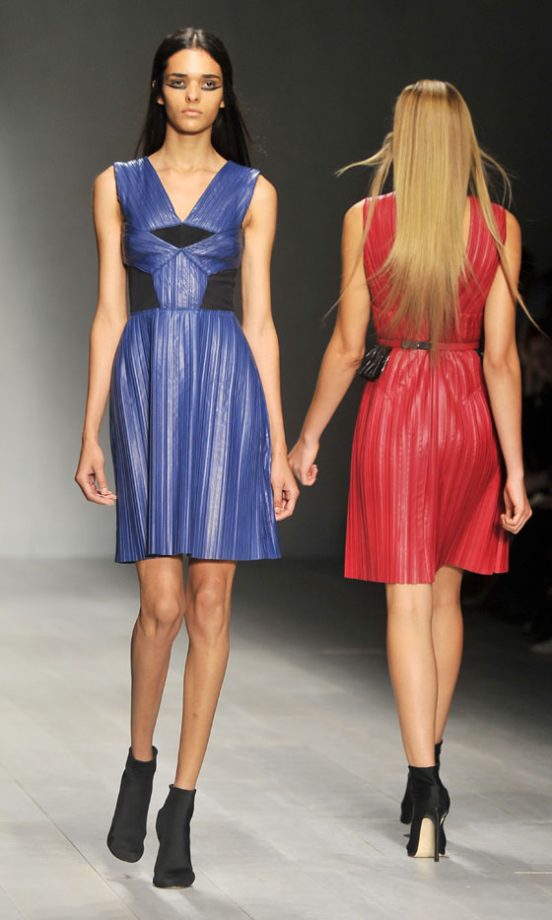 Models At The Marios Schwab Show At London Fashion Week SS13