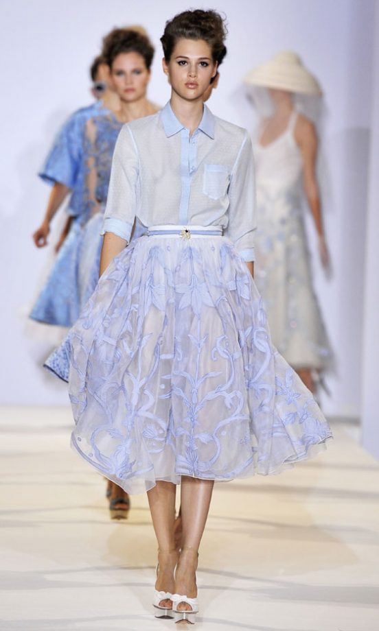 Models At The Temperley Show At London Fashion Week SS13, September 2012