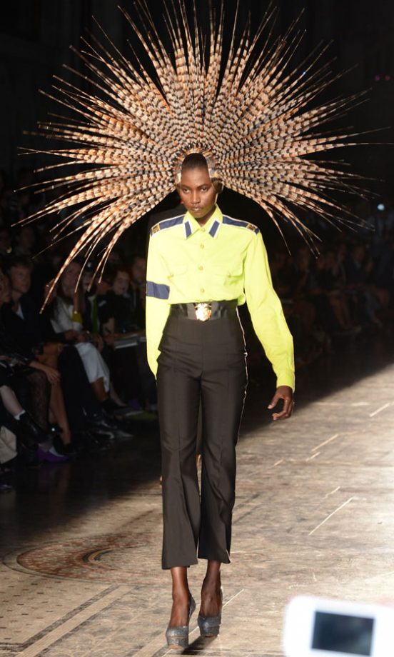 Model At The Philip Treacy Show At London Fashion Week SS13, September 2012