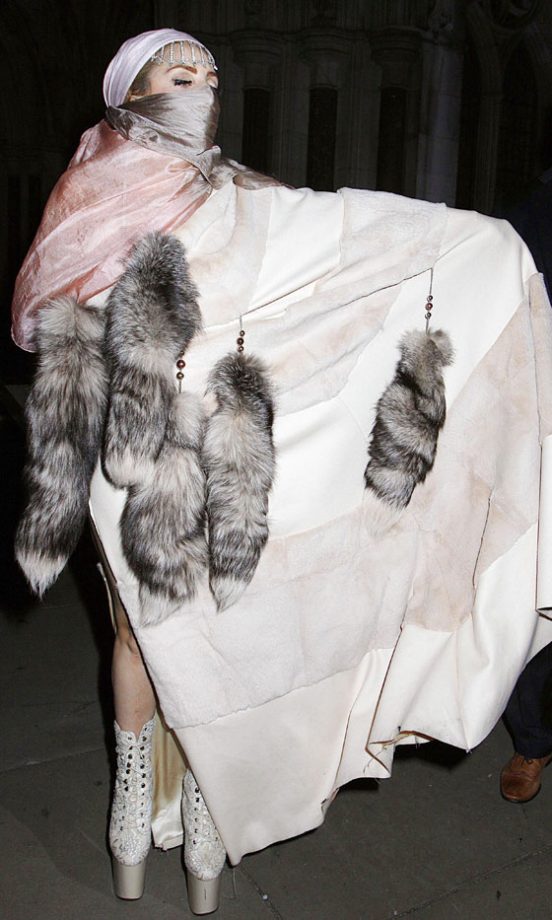 Lady Gaga At The Philip Treacy Show At London Fashion Week SS13, September 2012