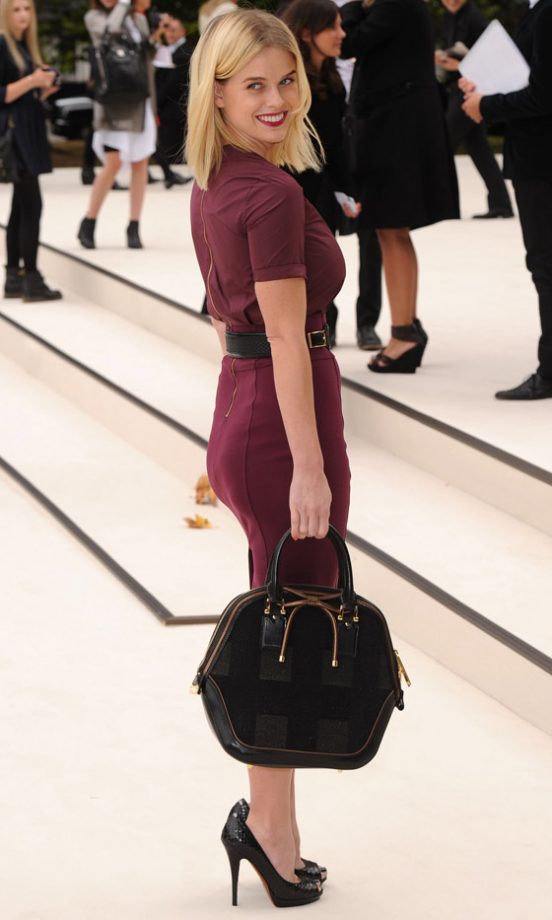 Alice Eve At The Burberry Prorsum Show At London Fashion Week SS13