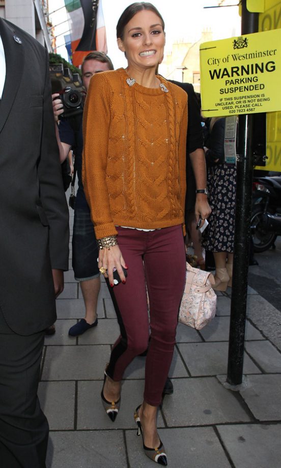 Olivia Palermo At The Mulberry SS12 Show At London Fashion Week, 2012