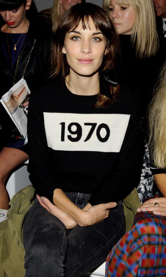 Alexa Chung At The Simone Rocha Show At London Fashion Week SS13, September 2012