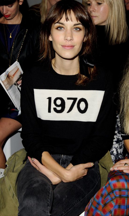 Alexa Chung At London Fashion Week SS13, 2012