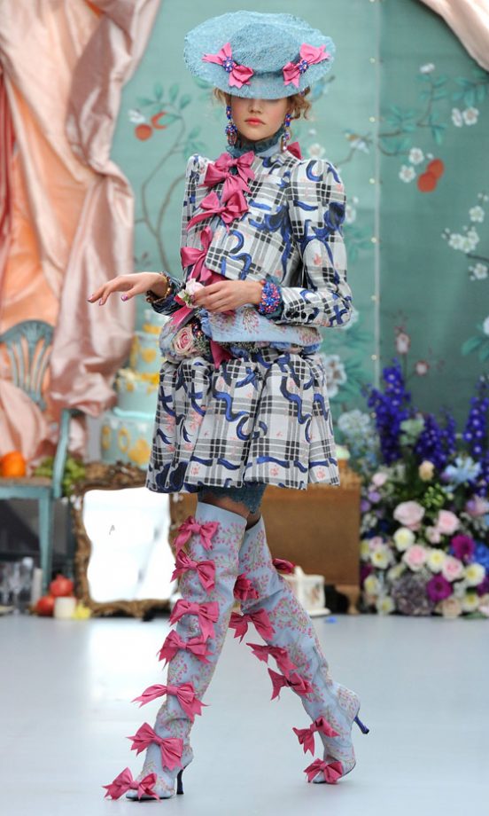Model At The Meadham Kirchoff Show Show At London Fashion Week SS13, September 2012