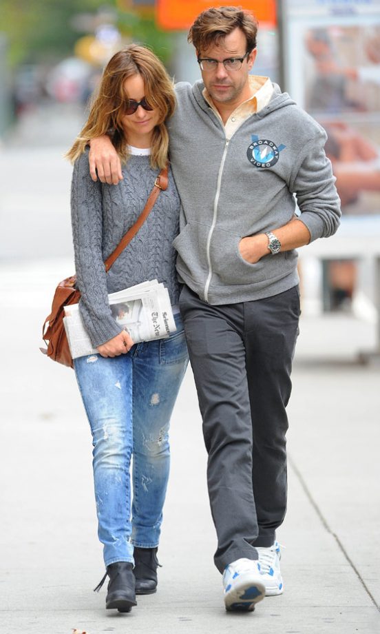 Olivia Wilde And Jason Sudeikis Out In New York, 2012