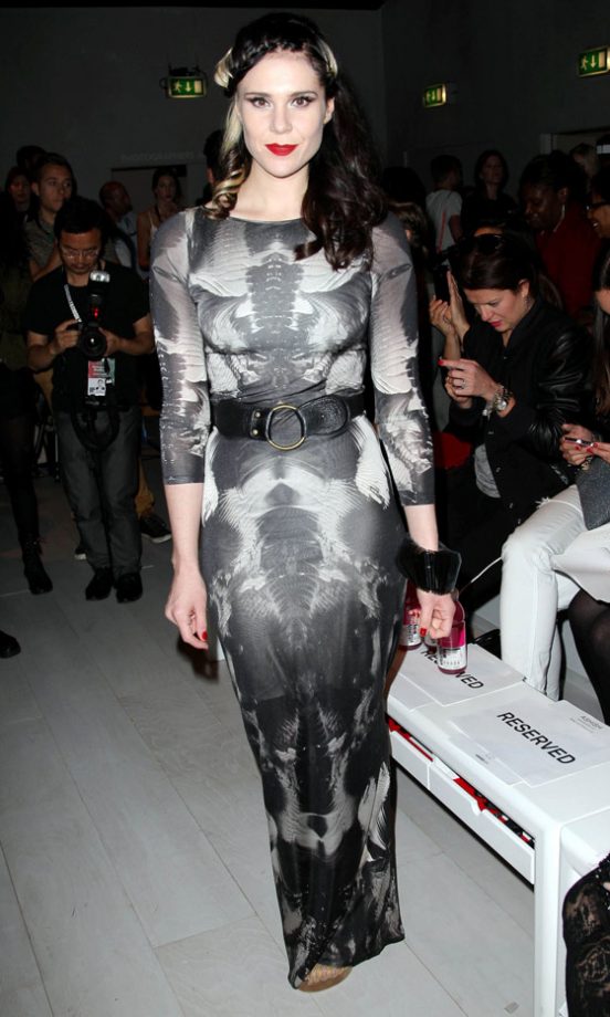 Kate Nash At The Aminaka Wilmont Show At London Fashion Week SS13, September 2012