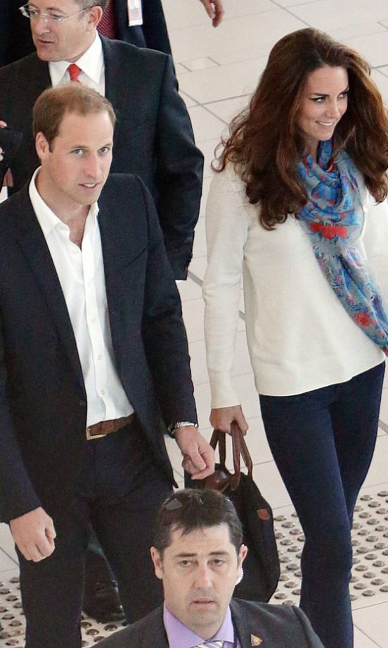 Prince William And Kate Middleton At Brisbane Airport In Australia, 2012