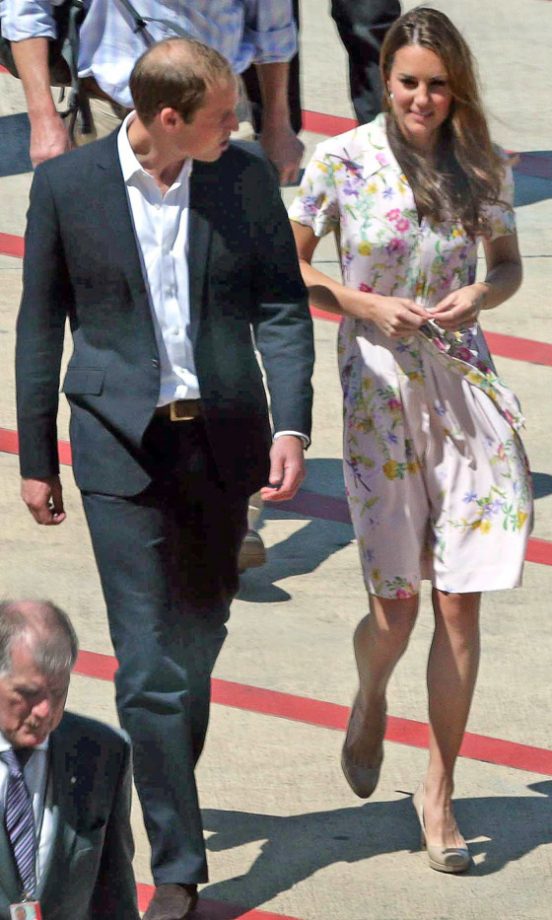 Kate Middleton And Prince William At Brisbane Airport In Australia, 2012