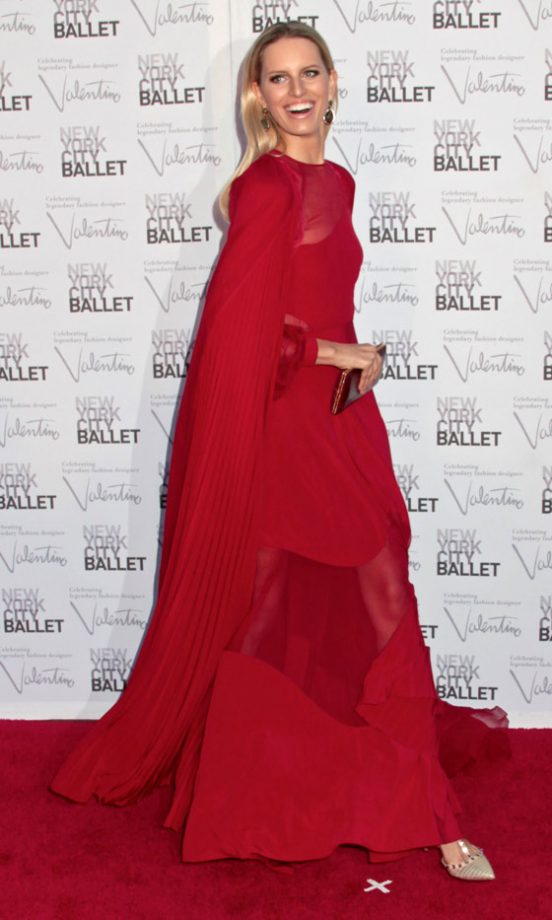 Karolina Kurkova At NYC Ballet Celebrates Fashion Designer Valentino Garavani, 2012