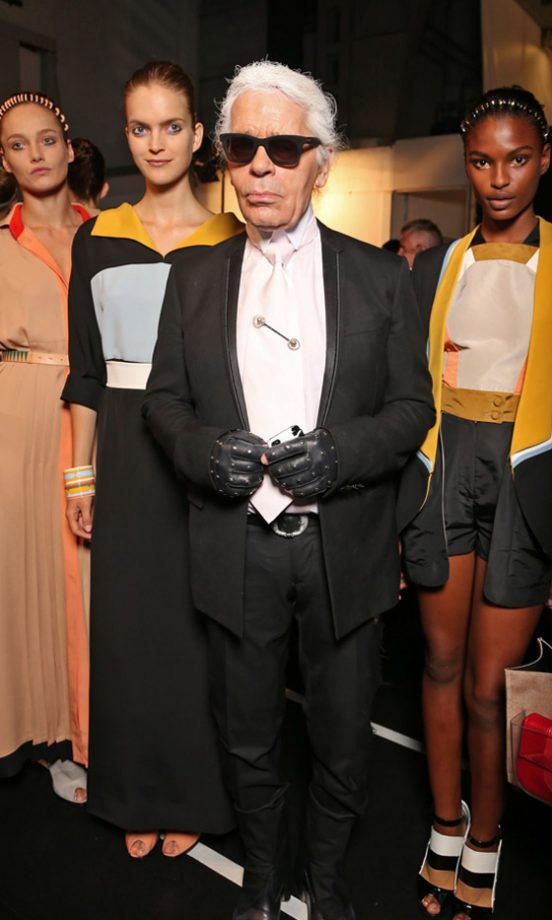 Karl Largerfeld At Milan Fashion Week SS13