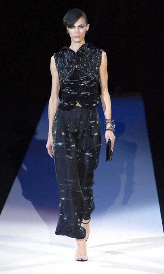 Giorgio Armani At Milan Fashion Week SS13