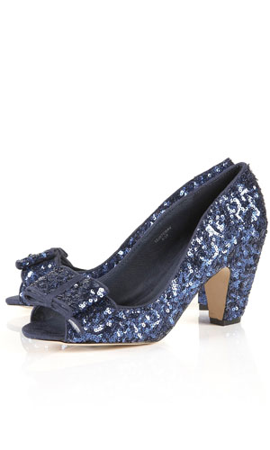 Dance the night way on Topshop's navy sequin heels