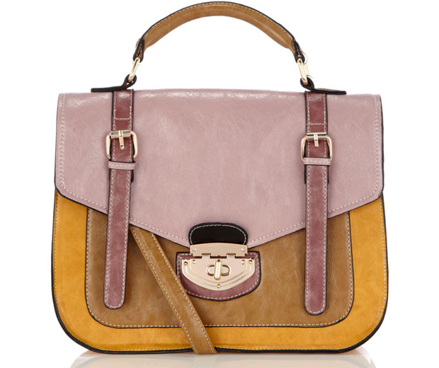 High street fashion shop Warehouse's colour block satchel bag is our hot fashion buy of the day