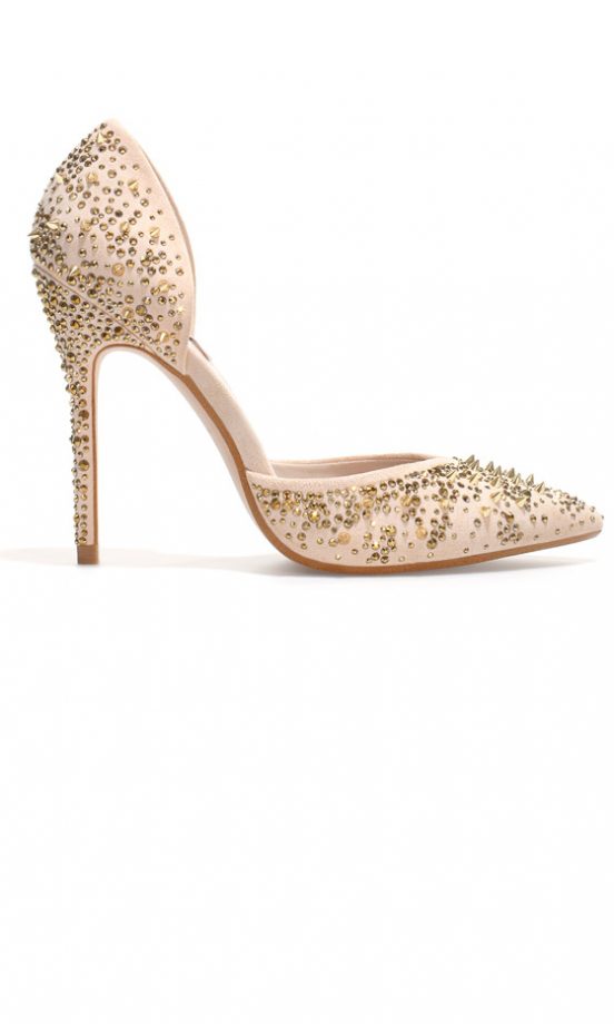Zara AW12 Nude Studded Heels
