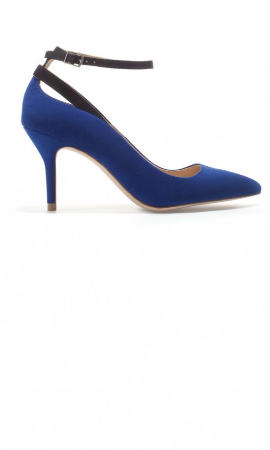 Zara AW12 Blue Court Shoes