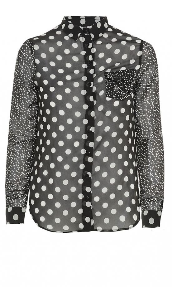 Fashion Union Polka Dot Shirt, £16