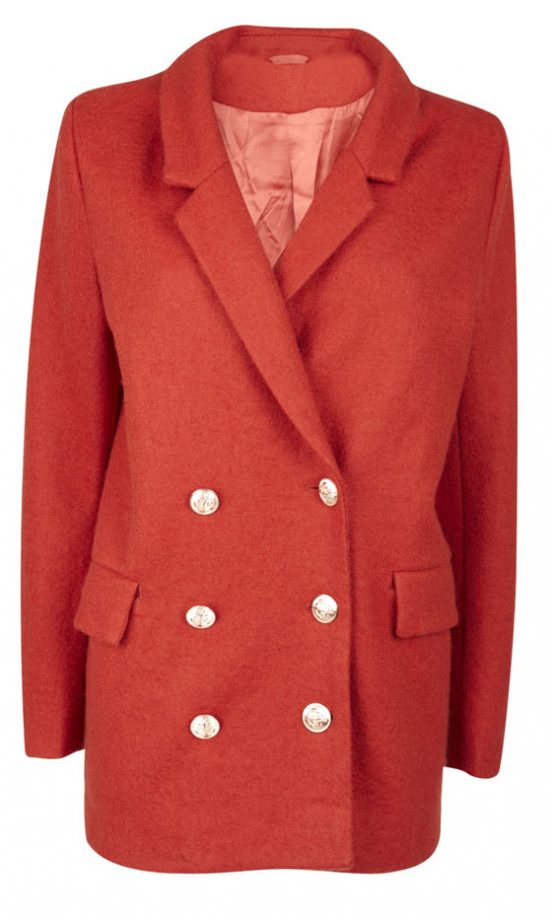 Fashion Union Orange Boyfriend Coat, £50