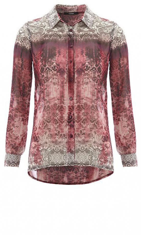 George Floral Sheer Shirt, £12