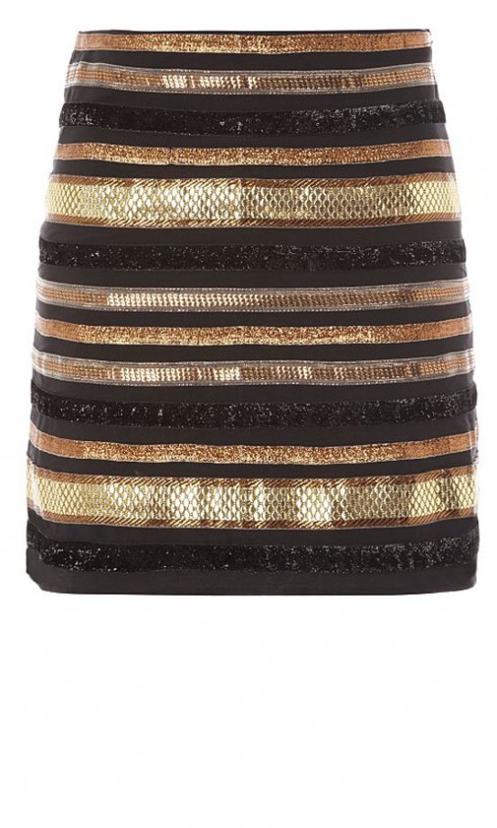 George Sequin Stripe Skirt, £14