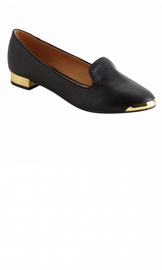 Matalan Metal Cap Slipper Shoes, £12