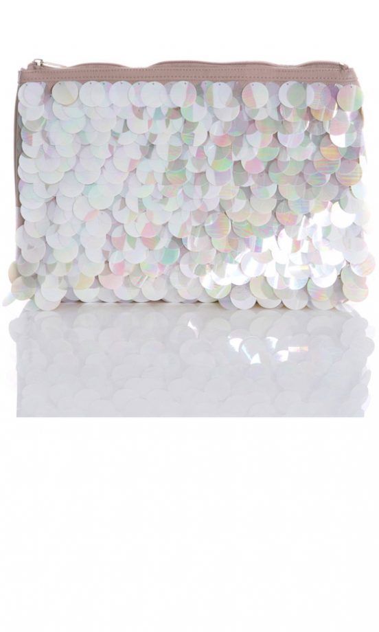 Miss Selfridge Sequin Disc Clutch Bag, £29