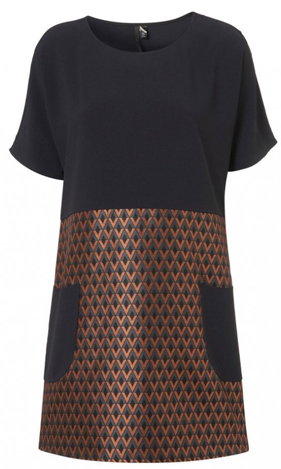 Topshop Boutique Metallic Geo Dress, £95