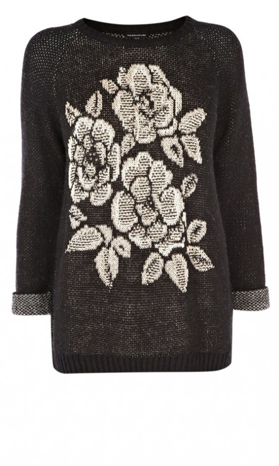 Warehouse Floral Motif Jumper, £40