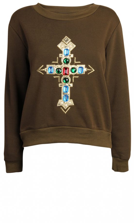 Fashion Union Jewelled Sweater, £22