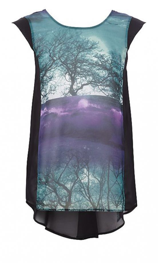 George Print Sheer Top, £10