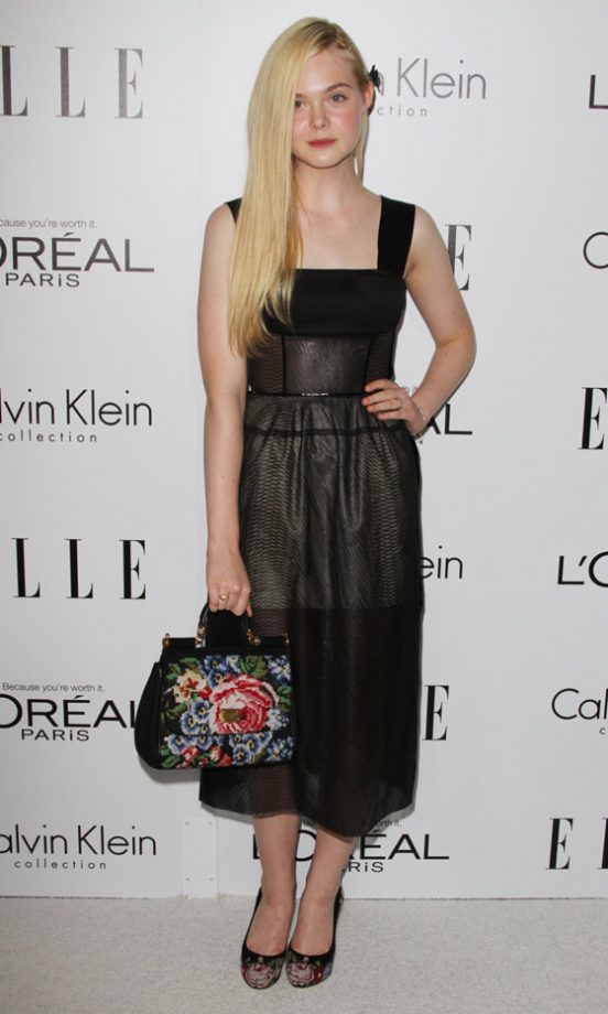Elle Fanning At The Women In Hollywood Gala, 2012