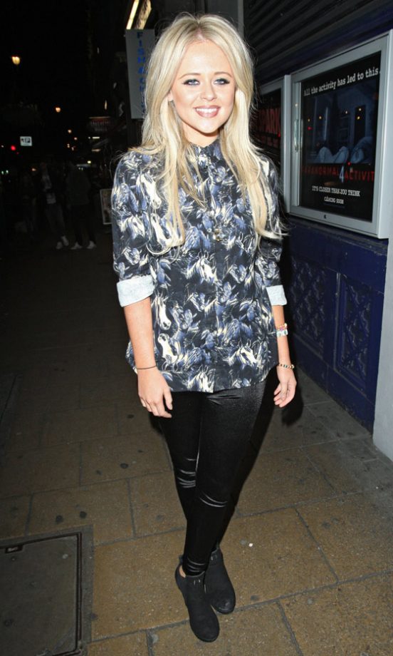 Emily Atack At Th Film Premiere Of 'Paranormal Activity 4', 2012