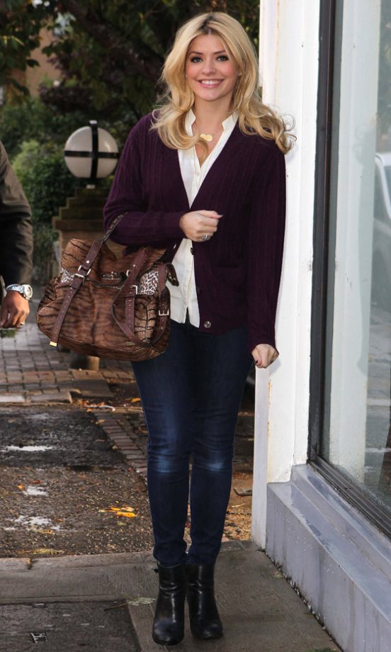 Holly Willoughby Out In London, 2012