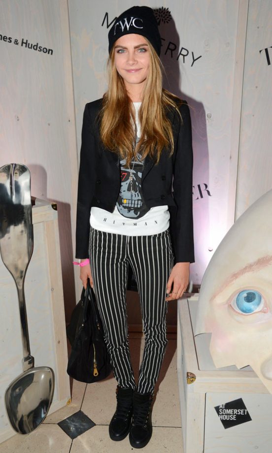Cara Delevignge At The 'Tim Walker: Story Teller' Exhibition Opening, 2012
