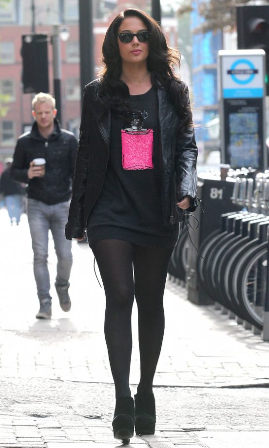 Tulisa Contostavlos Out In London, 2012