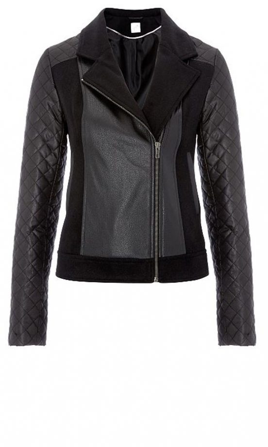 George Quilted Sleeve Biker Jacket, £25