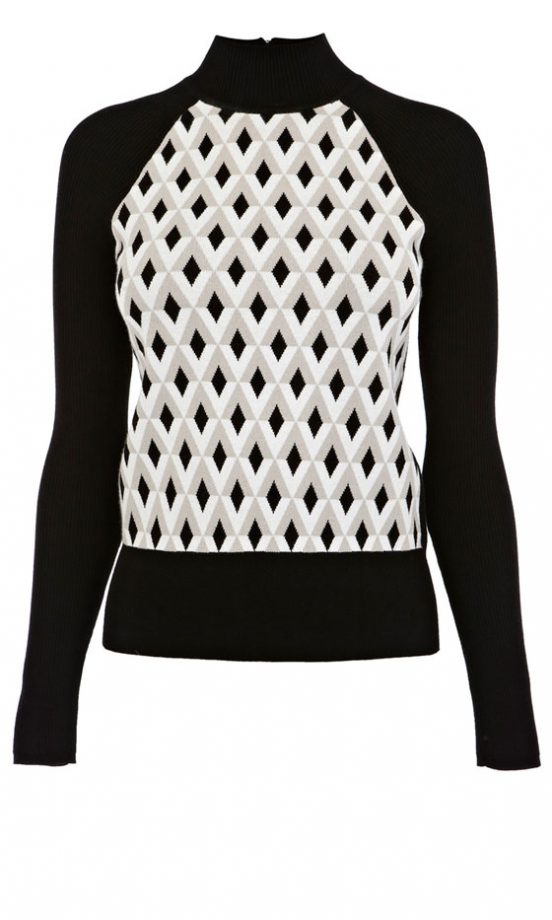 Karen Millen Graphic Panel Knit Jumper, £85