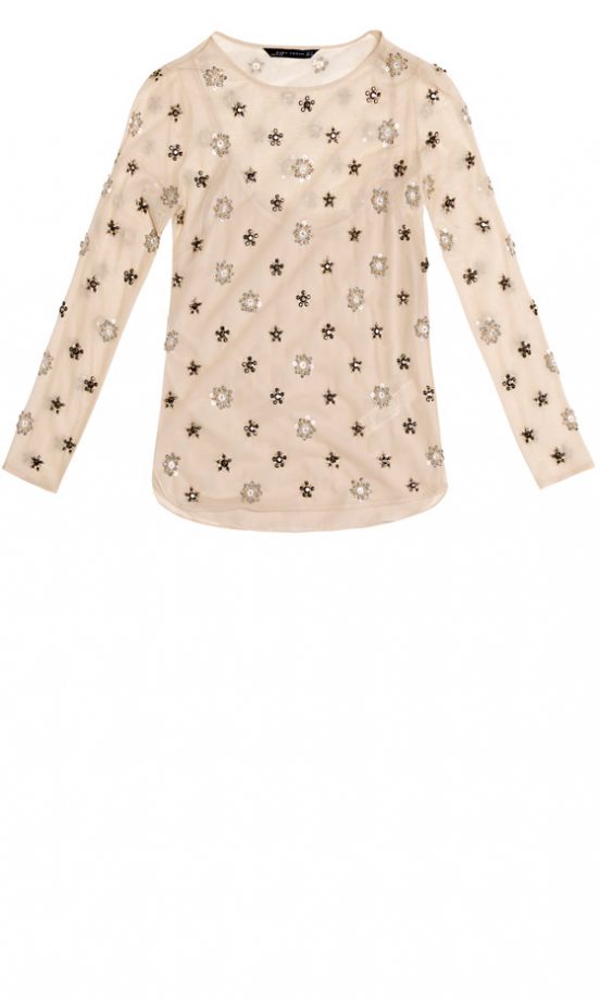 Zara AW12 Embellished Top
