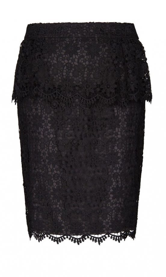 Mango Lace Peplum Skirt, £59.99
