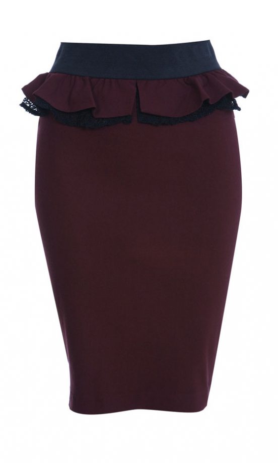 Miss Selfridge Peplum Skirt, £32