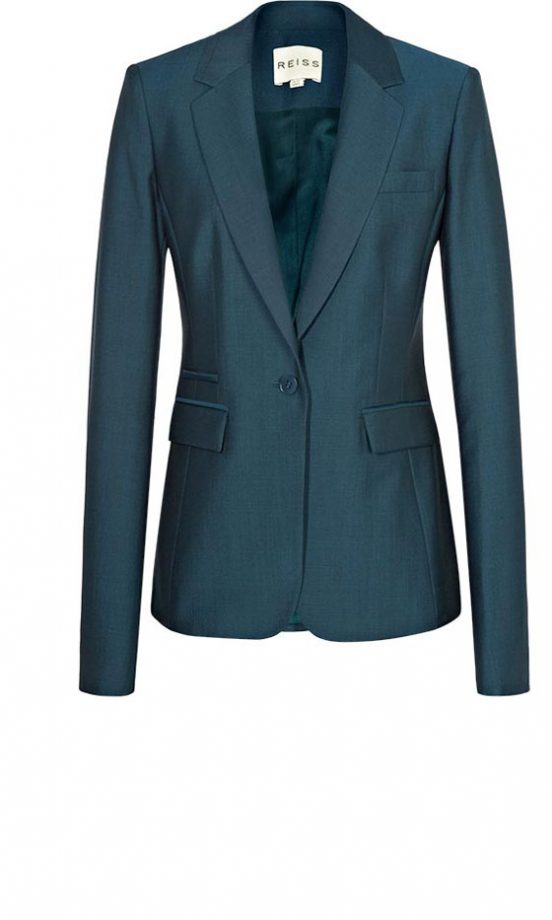 Reiss Pacific Blue One Button Jacket, £265