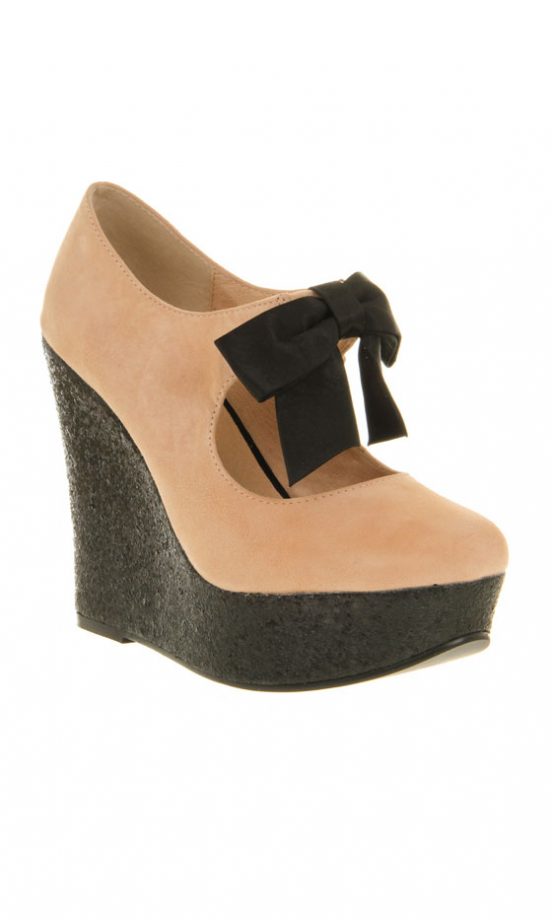Office Bow Tie Front Wedges, £70