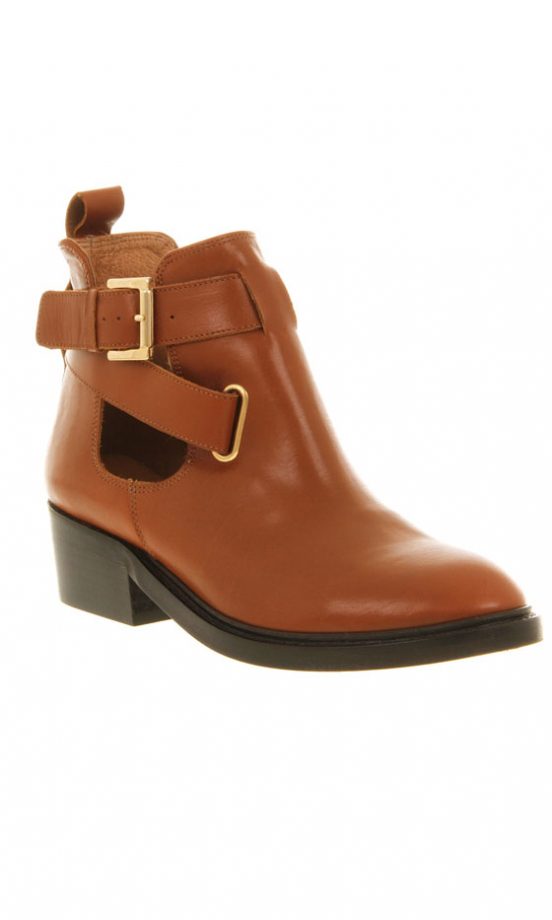 Office Tan Leather Boots, £85