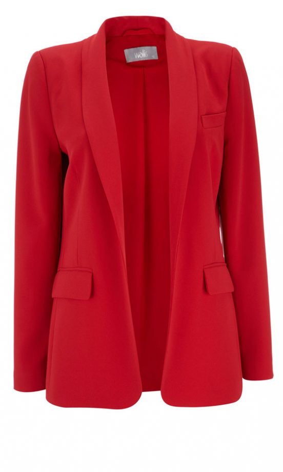 Wallis Red Crepe Tux Jacket, £65