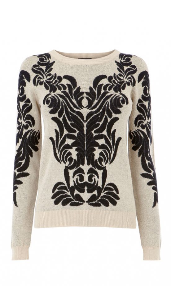 Warehouse Baroque Print Jumper, £38