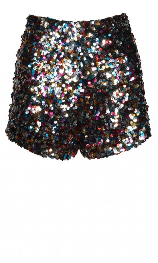 Boohoo Boutique Bonnie Multi Colour Sequin Shorts, £25