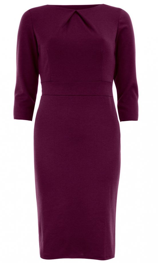Dorothy Perkins Purple Ponte Pencil Dress, £22