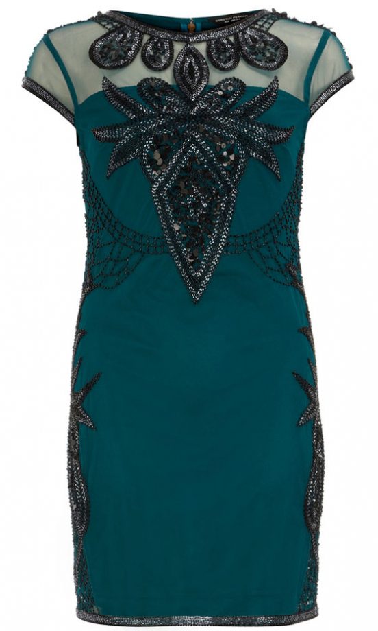Dorothy Perkins Black Lace Insert Beaded Dress, £65