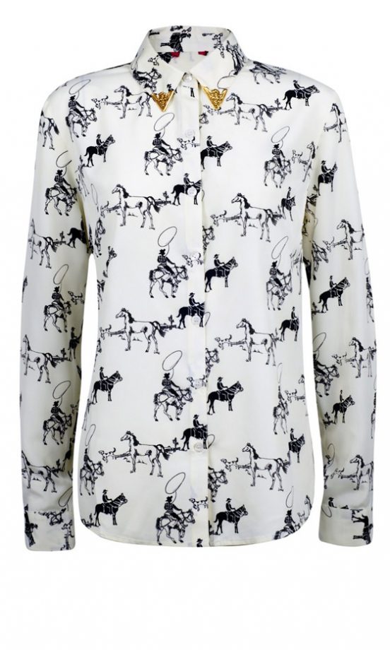 George At Asda Horse Print Blouse, £12