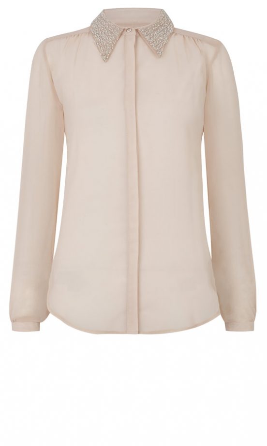 Primark Limited Edition Tulip Back Pearl Collar Blouse, £15
